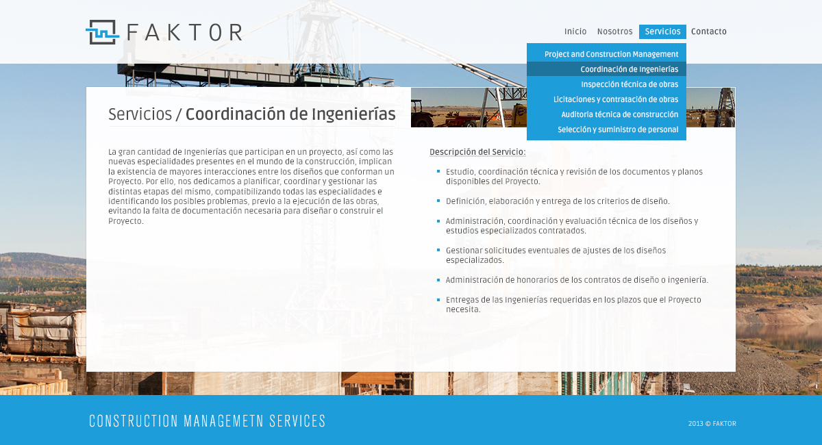 Faktor / Web · Servicios